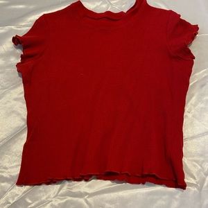Brandy Melville Red Crop Top
